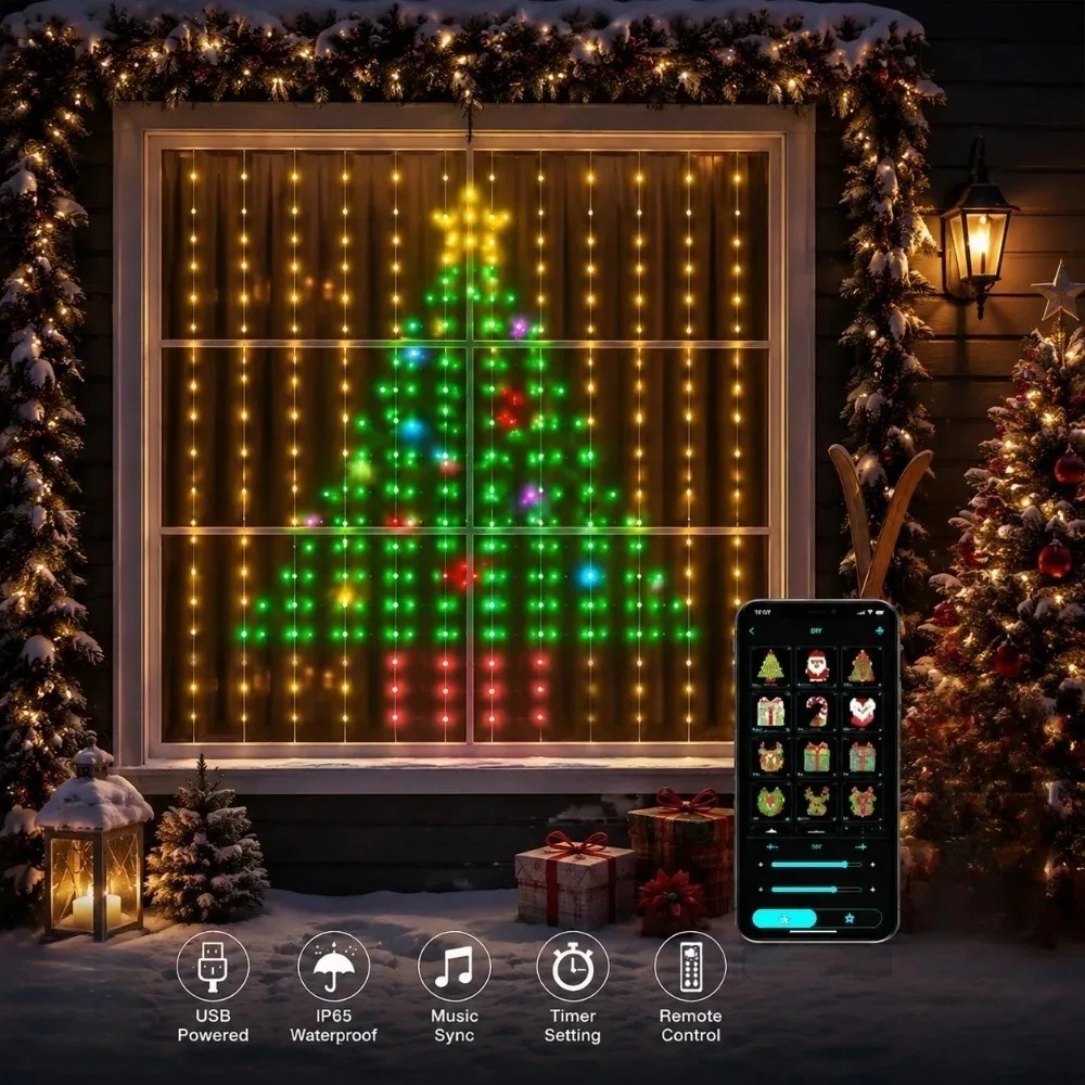 Smart Home Control - ستائر إضاءة LED بكسل مع تحكم