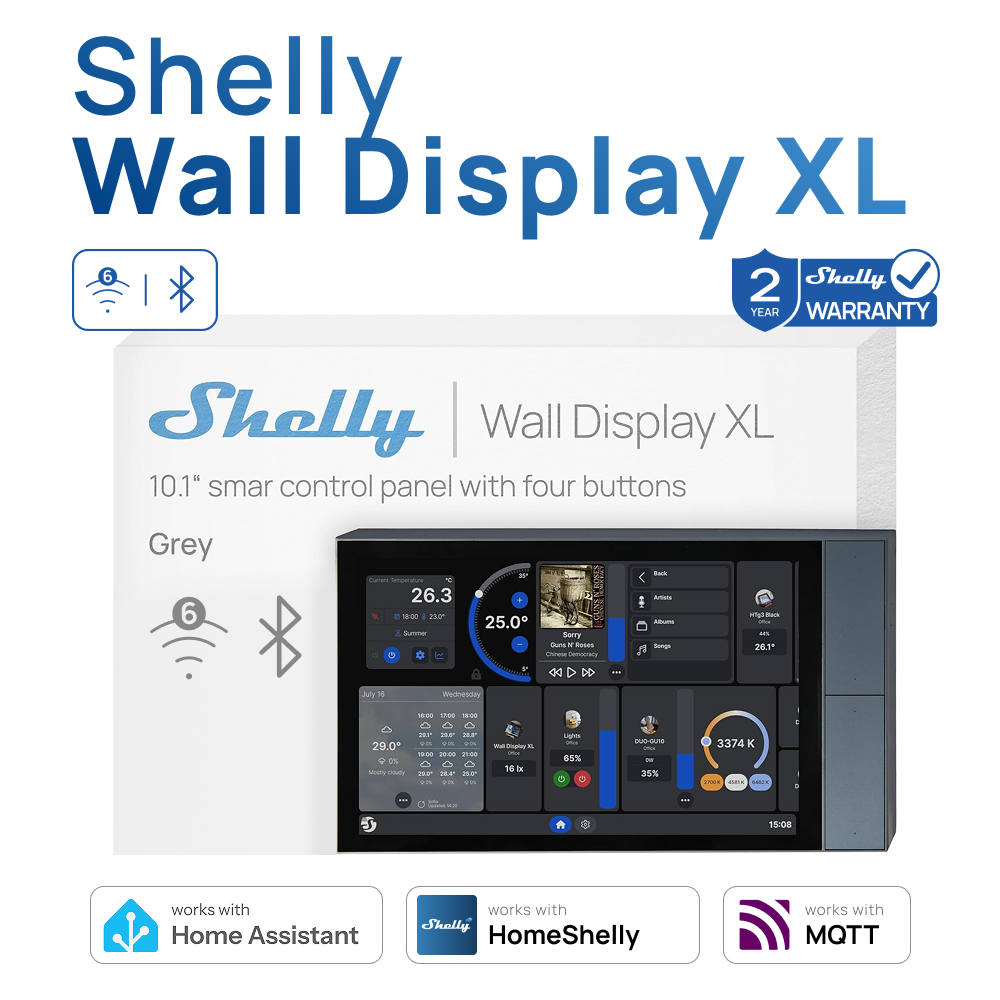 Smart Home Xl - Shelly Wall Display XL لوحة تحكم