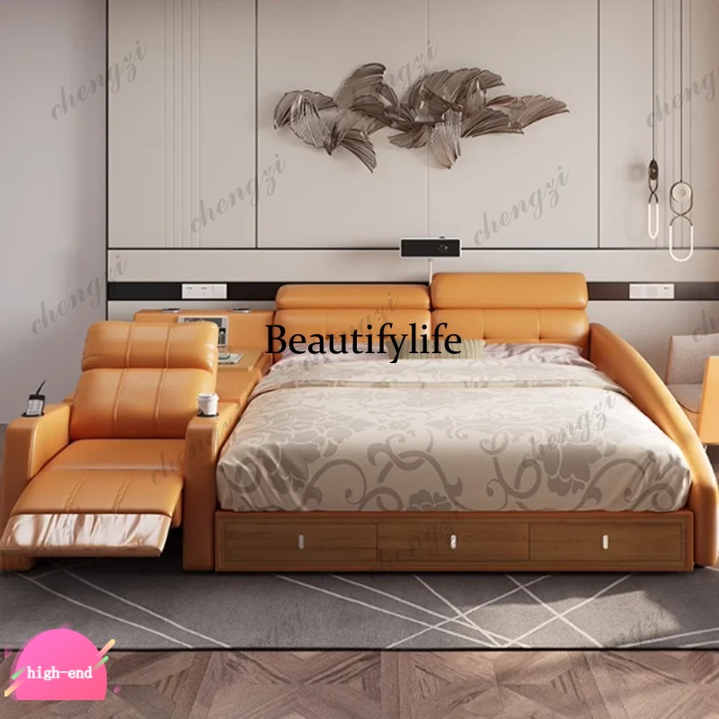 Smart Home Furniture - سرير تدليك متعدد الوظائف R134، إطار
