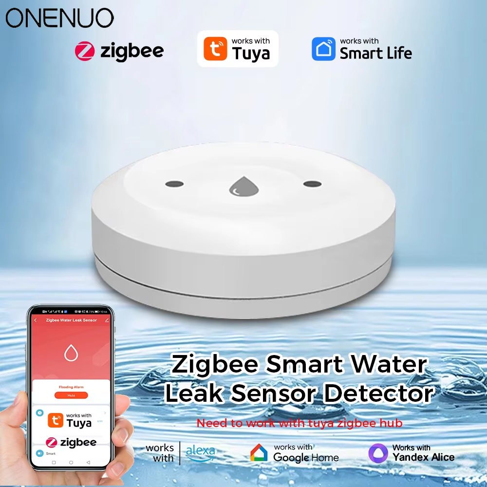 Zigbee Gateway - ONENUO Tuya ZigBee مستشعر المياه الذكي