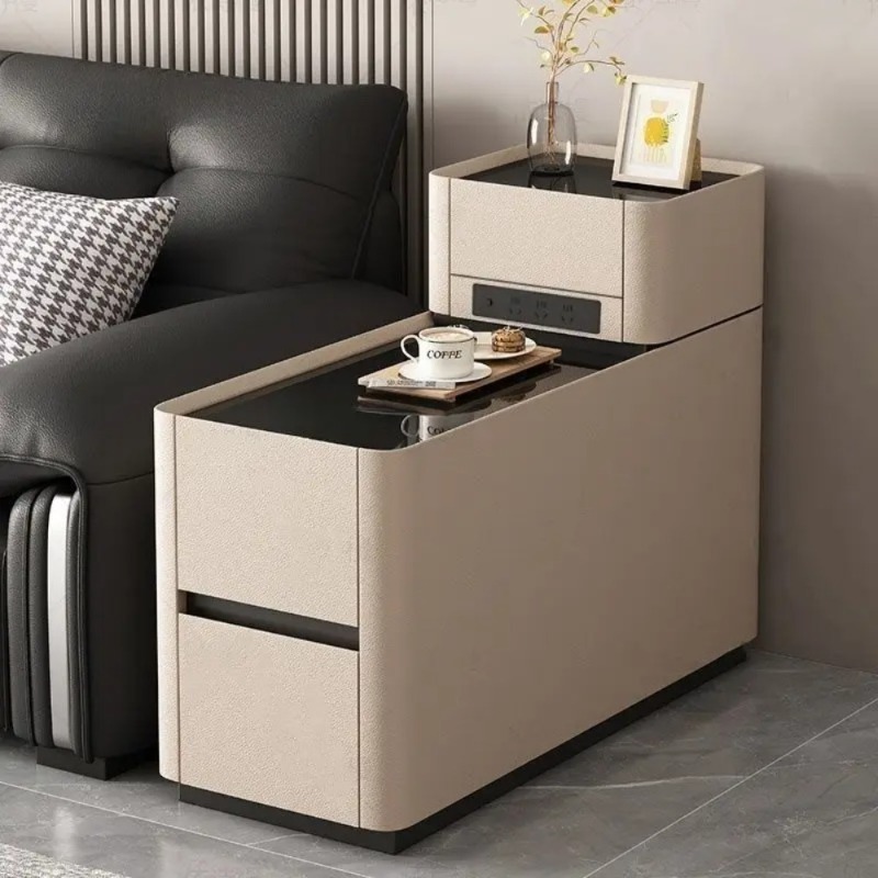 Smart Home Furniture - طاولة جانبية ذكية للأريكة مع شحن