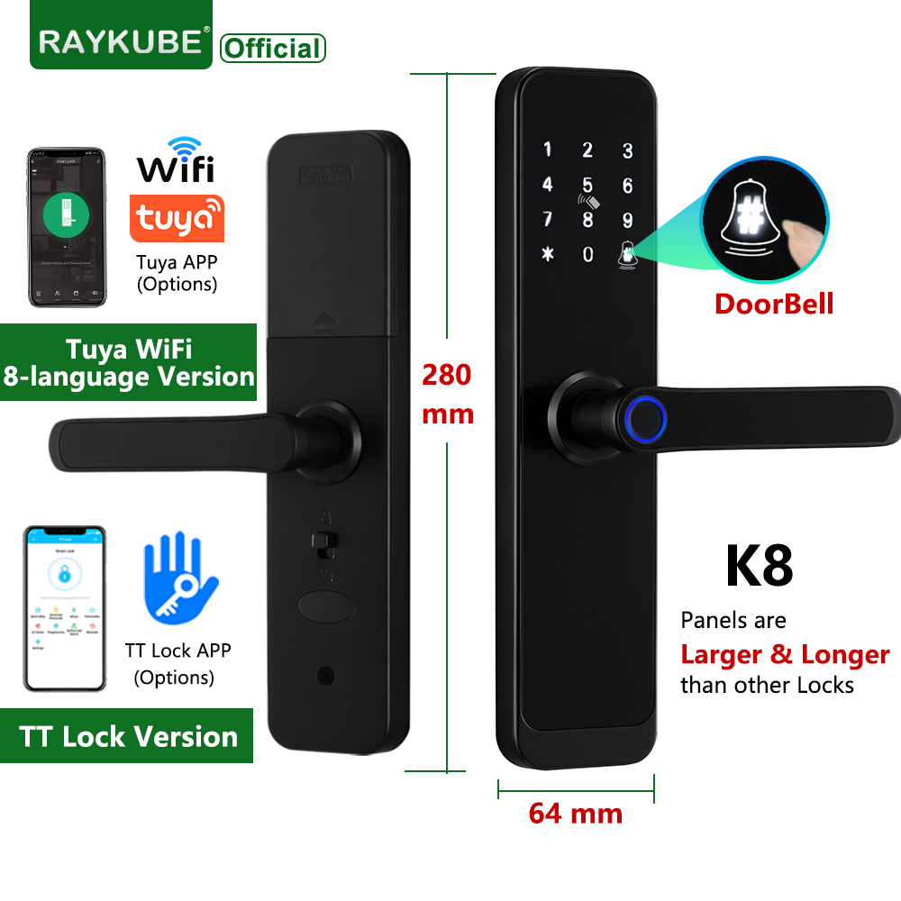 Smart Home Keyestudio - RAYKUBE K8 قفل الباب الذكي TTlock
