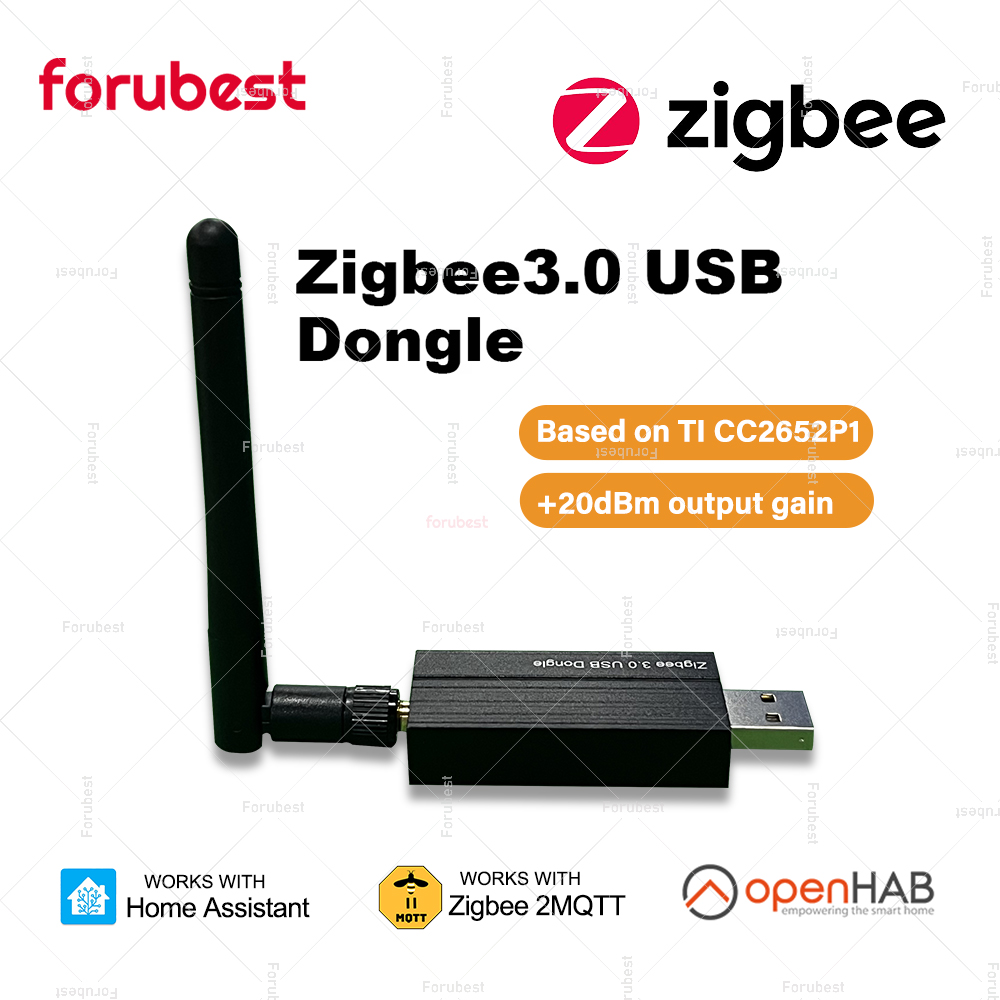 Zigbee Gateway - زيجبي 3.0 USB دونغل مع هوائي