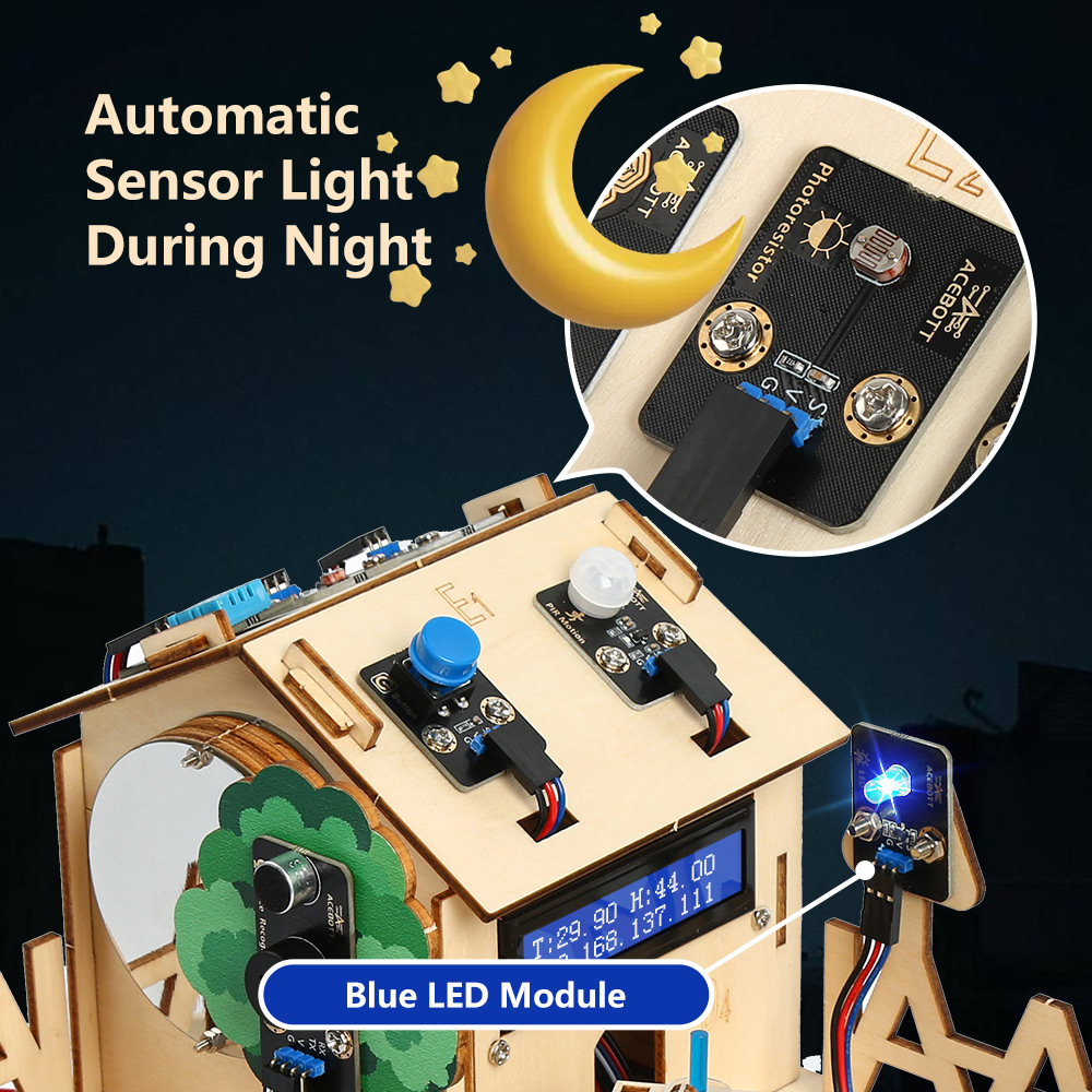 مجموعة أدوات ACEBOTT الذكية لل - مراجعة Smart Home Keyestudio وسعره