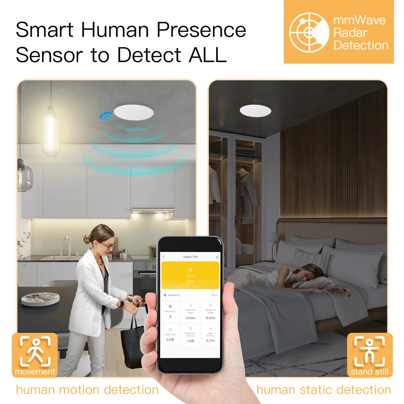 كاشف وجود الإنسان Tuya ZigBee  - مراجعة Zigbee Gateway وسعره