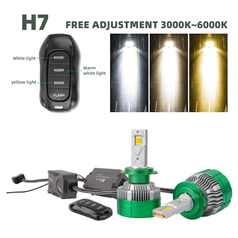أفضل بائع H8 H7 Led المصابيح ا - مراجعة Voice Control Light Bulb وسعره