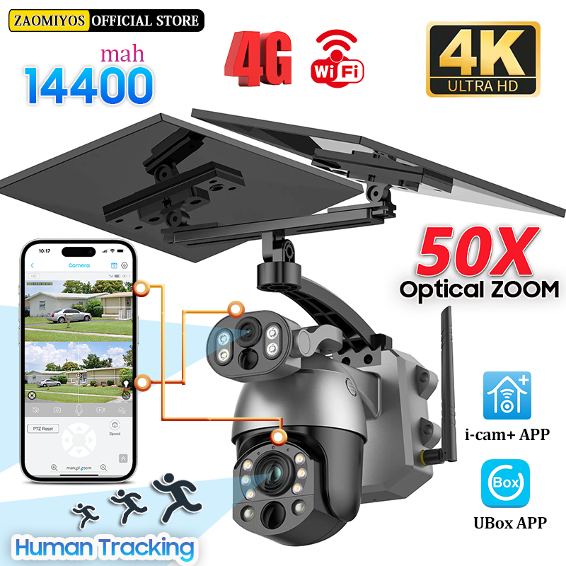 كاميرا 4K 50X ZOOM 10MP تعمل ب - مراجعة Smart Home Outdoor Camera وسعره