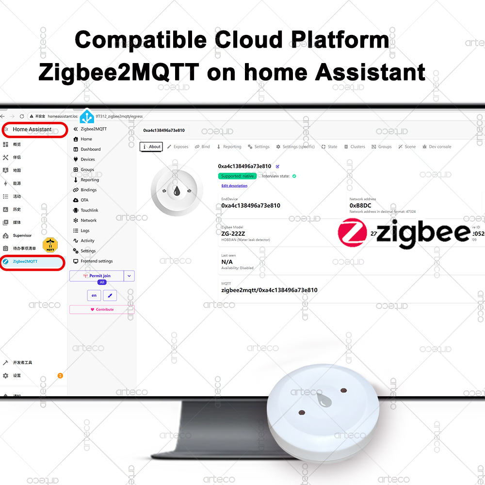 Tuya الذكية زيجبي المياه الاست - مراجعة Zigbee Gateway وسعره