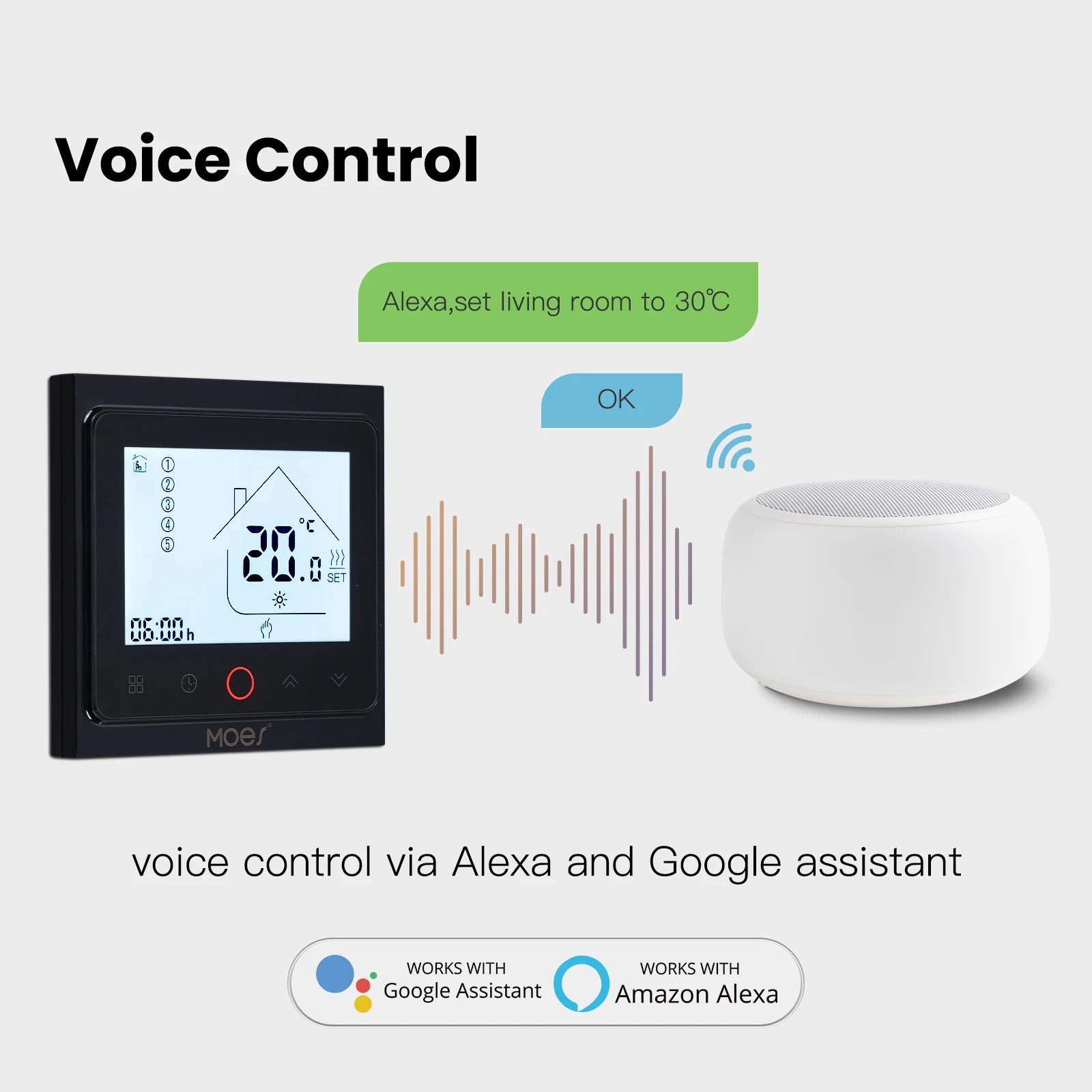MOES Tuya ZigBee منظم حرارة ذك - مراجعة Smart Home Furniture وسعره