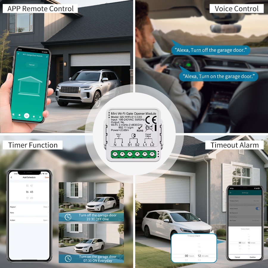 وحدة تحكم ذكية لفتح باب المرآب - مراجعة Smart Garage Door Opener وسعره