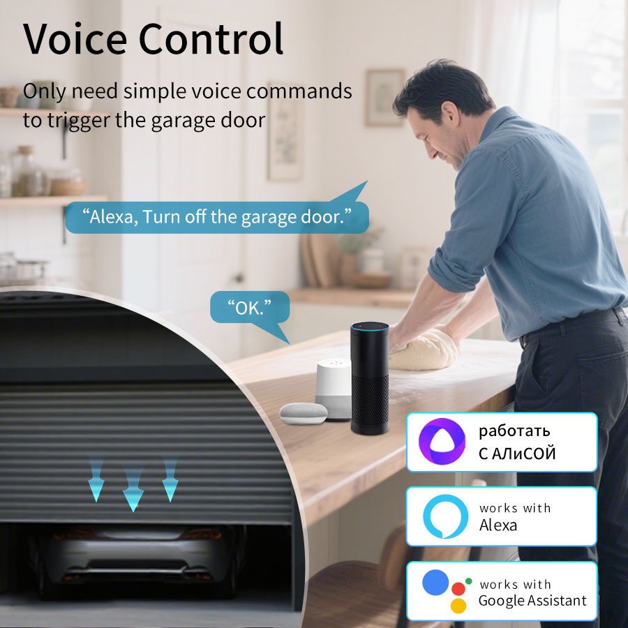 وحدة تحكم ذكية لفتح باب المرآب - مراجعة Smart Garage Door Opener وسعره