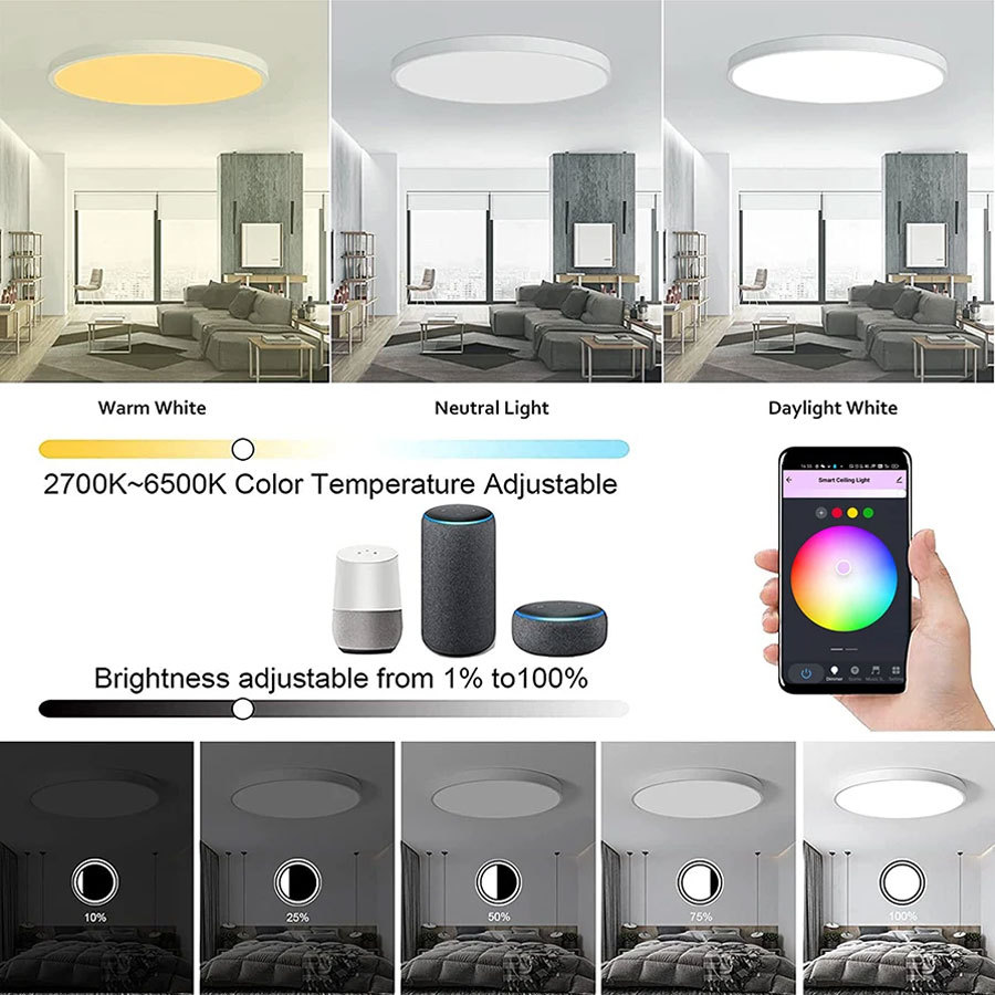 مصباح سقف ذكي من تويا يعمل بتق - مراجعة Alexa Compatible Bulb وسعره