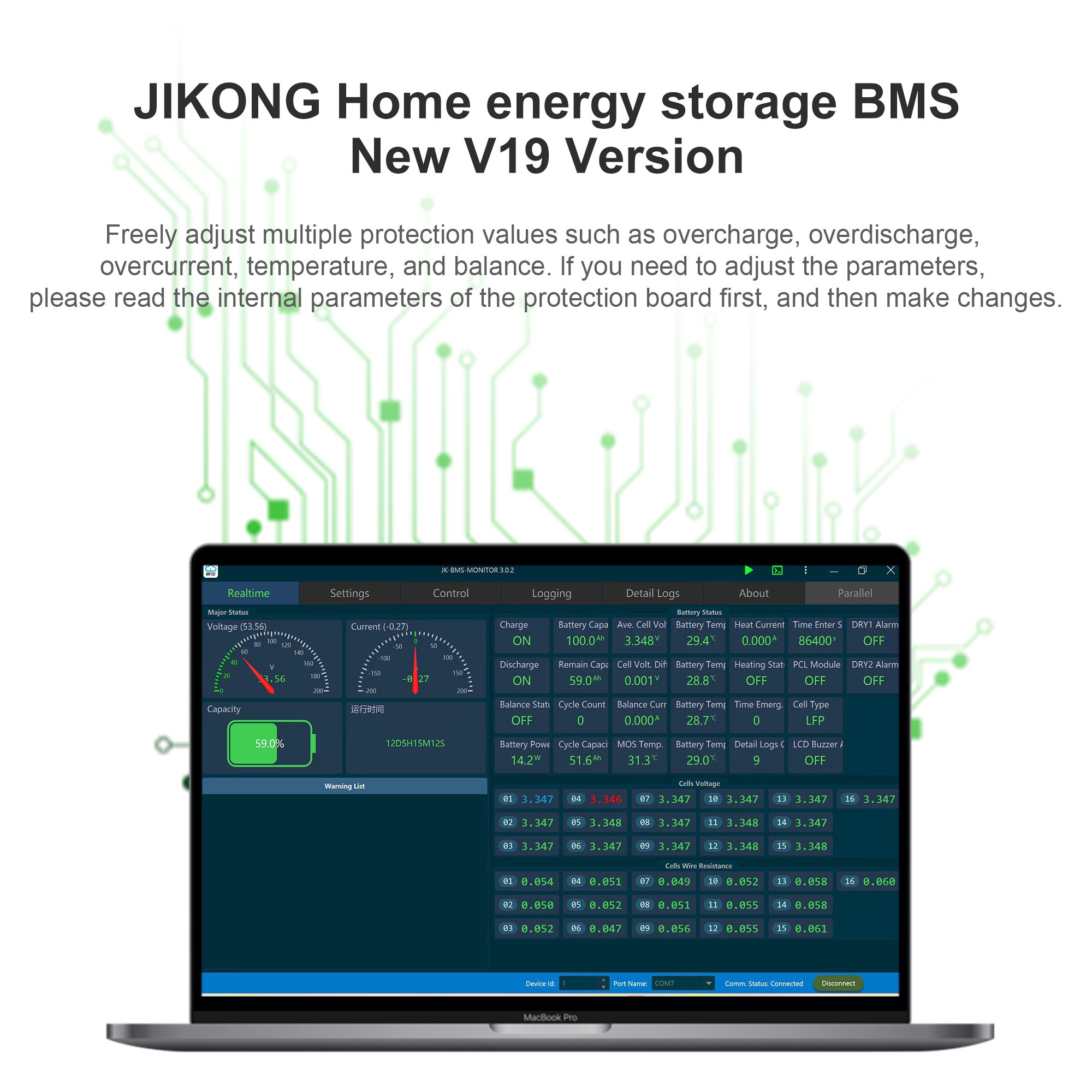 JIKONG JK BMS PB2A16S15P نظام  - مراجعة Smart Home Energy وسعره