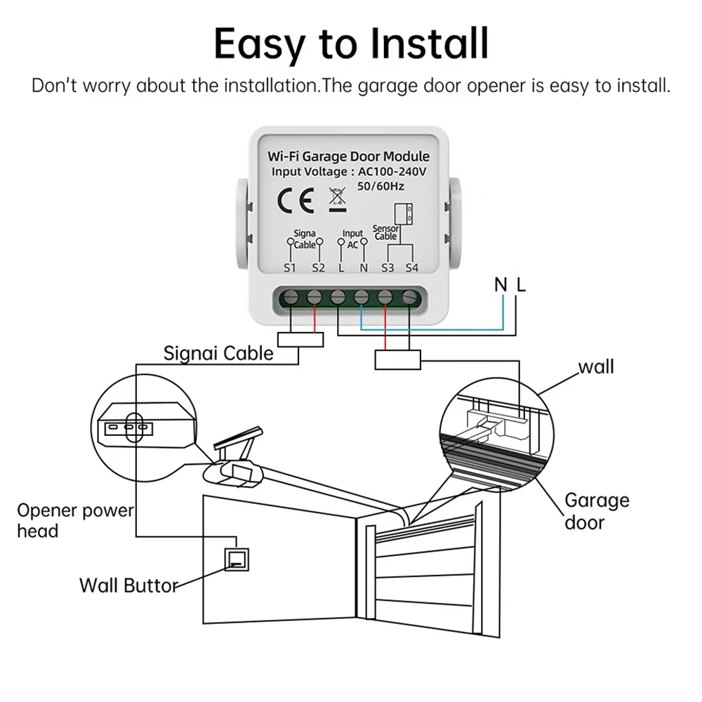 WG01 الذكية تويا واي فاي فتحت  - مراجعة Smart Garage Door Opener وسعره