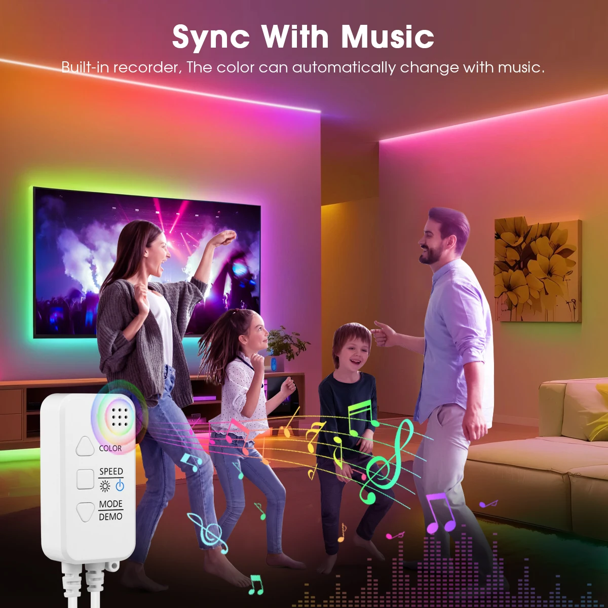 الذكية TUYA WS2811 RGB IC Drea - مراجعة Alexa Compatible Bulb وسعره