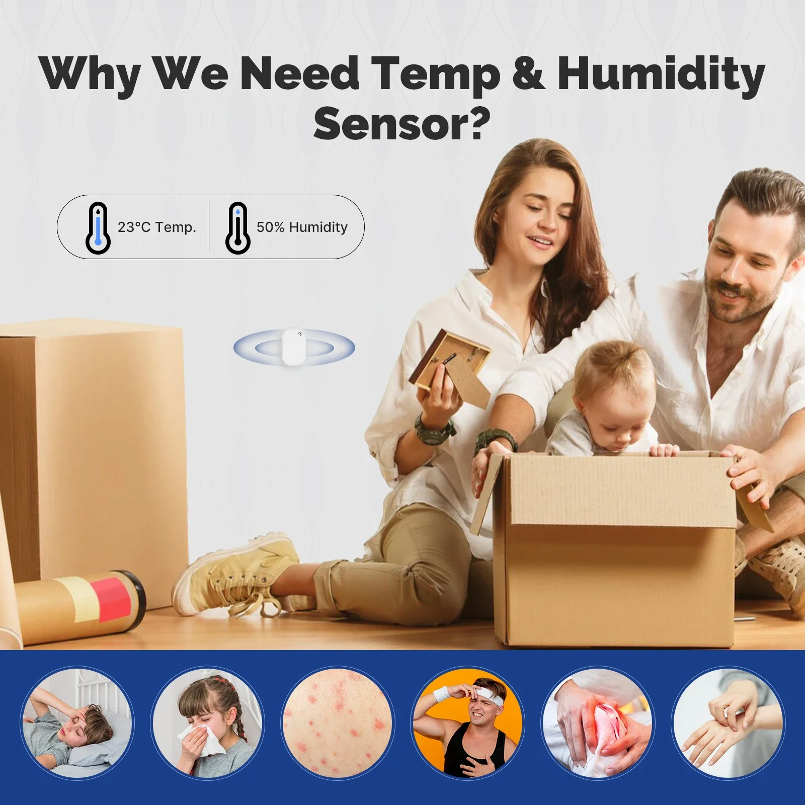 MOES Tuya Zigbee مستشعر درجة ا - مراجعة Smart Home Furniture وسعره