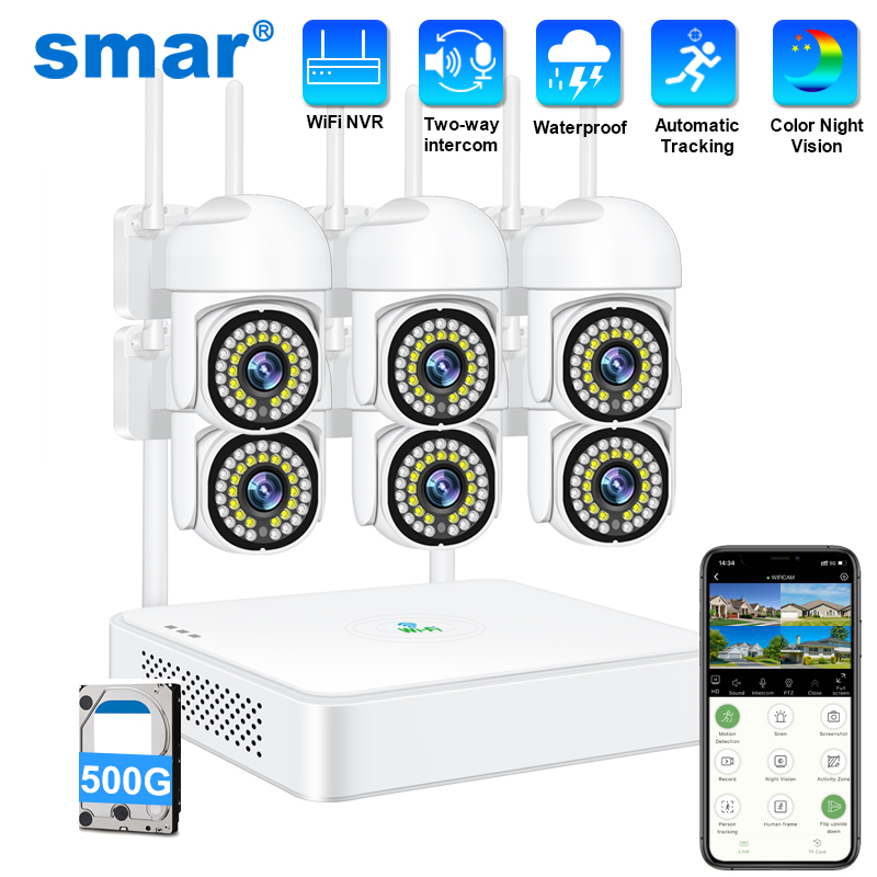 نظام كاميرا مراقبة لاسلكية سما - مراجعة Smart Home Outdoor Camera وسعره