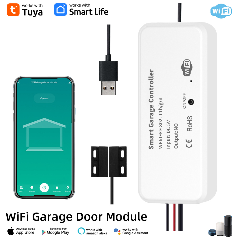 فتحت باب المرآب الذكية ، الهات - مراجعة Smart Garage Door Opener وسعره