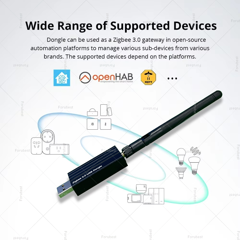 زيجبي 3.0 USB دونغل مع هوائي ع - مراجعة Zigbee Gateway وسعره